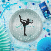 Assiettes En Carton Plaque de papier de patinage sur glace (Fête)