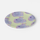 Assiettes En Carton Plaque de papier de poisson mou violet (Angle)