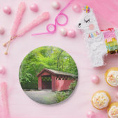 Assiettes En Carton Plaque de papier de pont couvert (Fête)