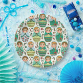 Assiettes En Carton Plaque de papier de poupée d'imbrication (Fête)