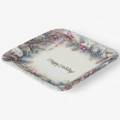 Assiettes En Carton Plaque de papier de vacances d'hiver (Angulaire)