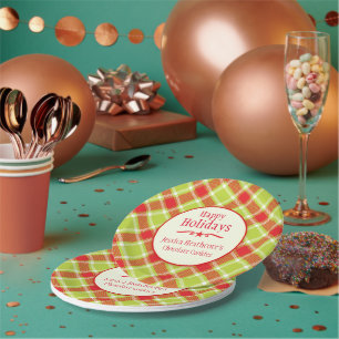 Assiettes En Carton Plaque de papier d'échange de biscuits de Noël tar