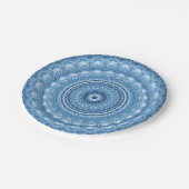 Assiettes En Carton Plaque de papier décoratif bleu (Angle)