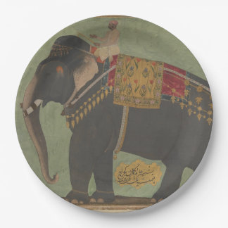 Assiettes En Carton Plaque de papier d'éléphant moghol