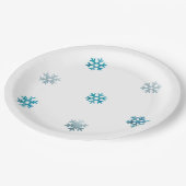 Assiettes En Carton Plaque de papier d'hiver pour flocon de neige (Angle)