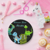 Assiettes En Carton Plaque de papier dinosaure (Fête)