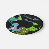 Assiettes En Carton Plaque de papier dinosaure (Angle)