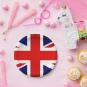 Assiettes En Carton Plaque de papier du drapeau britannique de l'Angle (Fête)