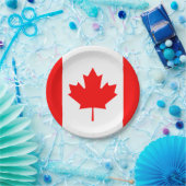 Assiettes En Carton Plaque de papier du pavillon du Canada (Fête)
