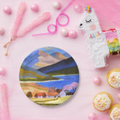 Assiettes En Carton Plaque de papier écossaise des Highlands (Fête)