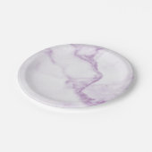 Assiettes En Carton Plaque de papier en marbre violet (Angle)