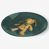 Assiettes En Carton Plaque de papier en tèdre Zombie (Angle)