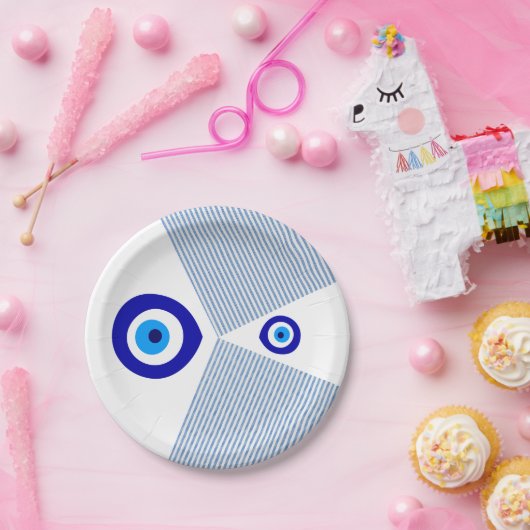 Assiettes En Carton Plaque de papier "Evil Eye" (Fête)