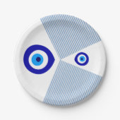 Assiettes En Carton Plaque de papier "Evil Eye" (Devant)