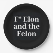 Assiettes En Carton Plaque de papier F* Elon (Devant)