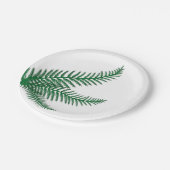 Assiettes En Carton Plaque de papier Fern Party (Angle)