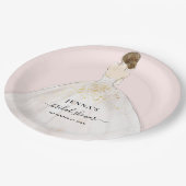 Assiettes En Carton Plaque de papier Fête des mariées Magnolia Bride (Angle)