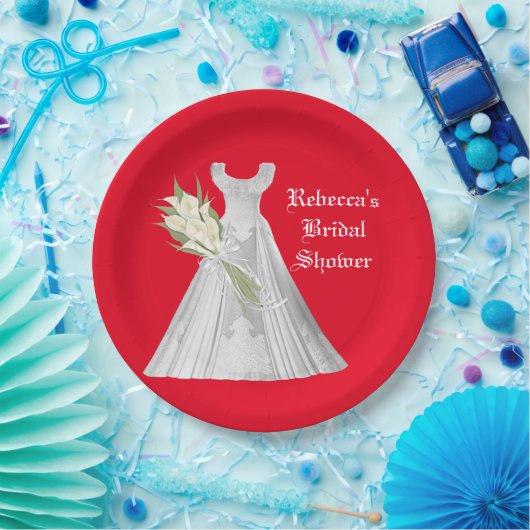 Assiettes En Carton Plaque de papier Fête des mariées mariage (Fête)