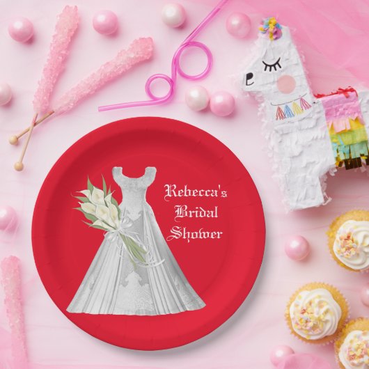 Assiettes En Carton Plaque de papier Fête des mariées mariage (Fête)