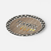 Assiettes En Carton Plaque de papier flanc et fizz - blanc - bois (Angle)