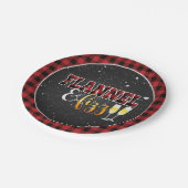 Assiettes En Carton Plaque de papier flanc et fizz - Rouge - Neige (Angle)