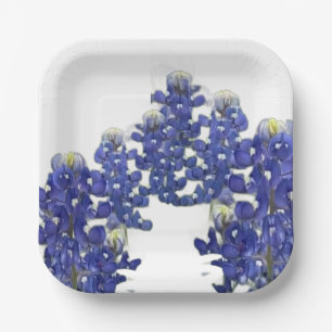 Assiettes En Carton Plaque de papier Fleur sauvage du Texas