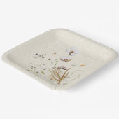 Assiettes En Carton Plaque de papier fleur sauvage Floral (Angulaire)
