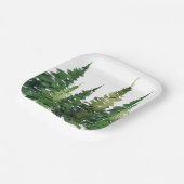 Assiettes En Carton Plaque de papier - Forêt d'aquarelle (Angulaire)