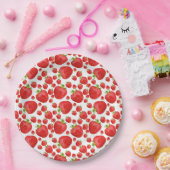 Assiettes En Carton Plaque de papier fraise (Fête)