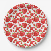 Assiettes En Carton Plaque de papier fraise (Devant)