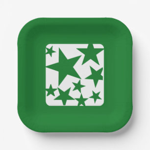 Assiettes En Carton Plaque de papier Green Star
