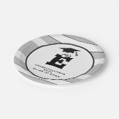 Assiettes En Carton Plaque de papier gris-noir gris-noir sur mesure (Angle)