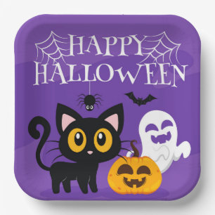Assiettes En Carton Plaque de papier-Halloween