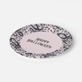 Assiettes En Carton Plaque de papier Halloween à thème serpent (Angle)