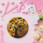 Assiettes En Carton Plaque de papier Halloween Citrouille, chauve-sour (Fête)