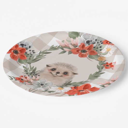 Assiettes En Carton Plaque de papier hérisson (Angle)