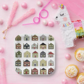 Assiettes En Carton Plaque de papier immobilier (Fête)