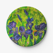 Assiettes En Carton Plaque de papier Iris (Devant)