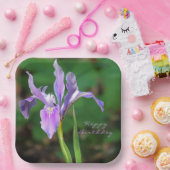 Assiettes En Carton Plaque de papier Iris violet (Fête)