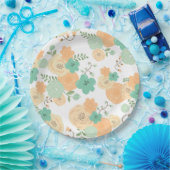 Assiettes En Carton Plaque de papier jetable florale rustique (Fête)