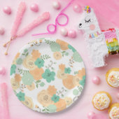 Assiettes En Carton Plaque de papier jetable florale rustique (Fête)