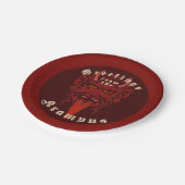 Assiettes En Carton Plaque de papier Krampus (Angle)