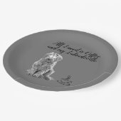 Assiettes En Carton Plaque de papier Labradoodle (Angle)