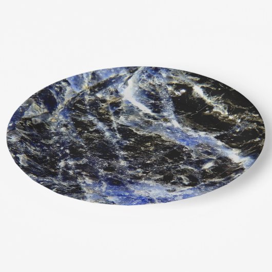 Assiettes En Carton Plaque de papier Lapis Lazuli (Angle)