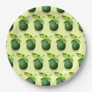 Assiettes En Carton Plaque de papier Lime-a-licious