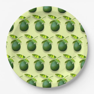 Assiettes En Carton Plaque de papier Lime-a-licious