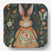 Assiettes En Carton Plaque de papier magique Bunny Springtime (Recto)