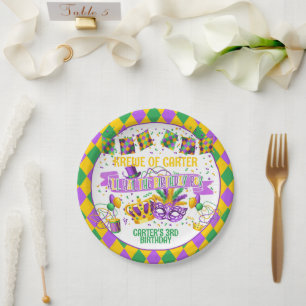 Assiettes En Carton Plaque de papier Mardi Gras (Krewe of)