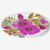 Assiettes En Carton Plaque de papier mariage/douche floral (Angle)