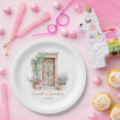 Assiettes En Carton Plaque de papier Mariage Rustique Mexique (Fête)